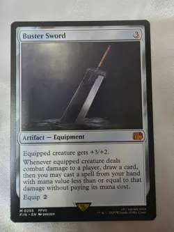 Buster Sword MTG Final Fantasy Non-Foil Mythic - Near Mint - Image 2