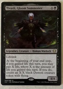 Tivash, Gloom Summoner Rare Creature MTG Card - Image 1