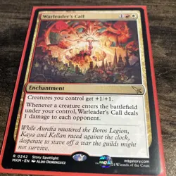 MTG Warleader's Call Near Mint MKM Rare #242 - Image 1