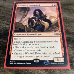 Charming Scoundrel - MTG Wilds of Eldraine Regular Rare 124 - Image 1