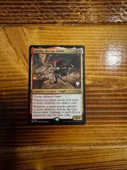 MTG Murders at Karlov Manor Aurelia, the Law Above#188 Prize Pack Promo LP/NM - Image 1