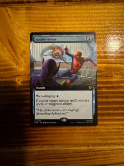 MTG Marvel's Spider-Man Spider-Sense #254 Rare Extended Art LP/NM - Image 1