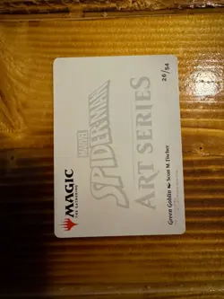 MTG Green Goblin Art Card 26/54 Gold-Stamped Signature LP/NM - Image 2