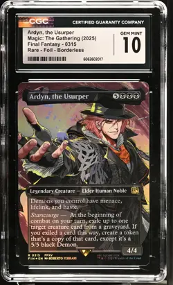 ARDYN, THE USURPER Final Fantasy Borderless Foil Rare CGC 10 MTG - Image 1