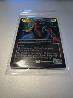 Magic The Gathering MTG Marvel Legends Spectacular Spider-Man Promo Card Sealed - Image 3