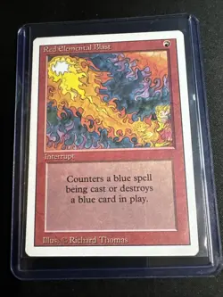 Red Elemental Blast Revised 3rd Edition Magic The Gathering MTG Card - Image 1