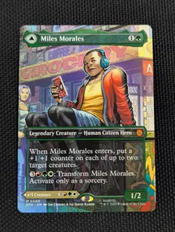 Miles Morales 0200 Borderless NON Foil Marvel’s Ultimate Spider-Man SPM MTG - Image 1