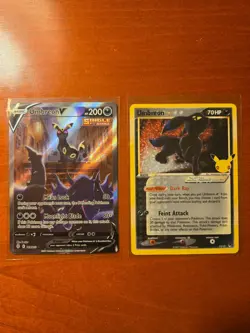 Pokemon Cards Lot, Umbreon V Evolving Skies NM & Umbreon Celebrations NM - Image 1