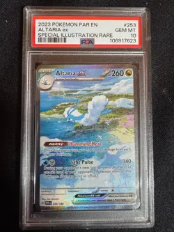 2023 POKEMON PAR EN-PARADOX RIFT SPECIAL ILLUSTRATION RARE ALTARIA EX PSA 10 - Image 1