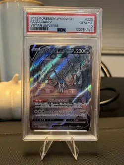 Pokemon Japanese SWSH VSTAR Universe Full Art Zacian V #225 PSA 10 US SELLER - Image 1