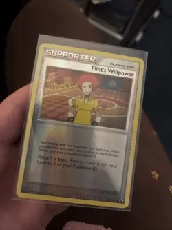 Flint's Willpower - 91/111 - Uncommon - Reverse Holo 2009 Played Pokemon TCG - Image 1