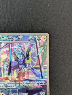 Pokemon TCG Miraidon ex 244/198 Special Illustration Rare Scarlet & Violet - Image 4