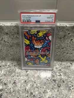 2024 POKEMON JAPANESE SV6-TRANSFORMATION MASK ART RARE #112 TATSUGIRI PSA 10 - Image 1