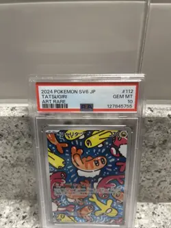 2024 POKEMON JAPANESE SV6-TRANSFORMATION MASK ART RARE #112 TATSUGIRI PSA 10 - Image 2