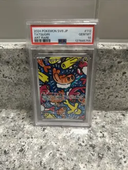 2024 POKEMON JAPANESE SV6-TRANSFORMATION MASK ART RARE #112 TATSUGIRI PSA 10 - Image 3