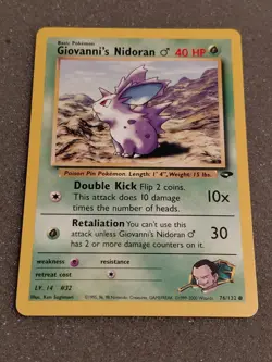 Pokemon - Lot Of 2 - Giovannis Nidoran - Gym Challenge - Image 2