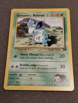 Pokemon - Lot Of 2 - Giovannis Nidoran - Gym Challenge - Image 4