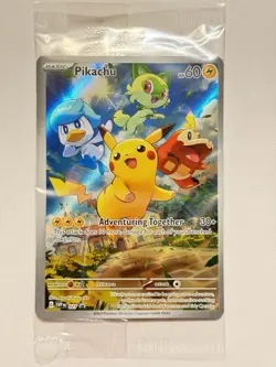 Pokemon - Paldea Evolved - Pikachu 027 Black Star Promo Sealed!!! - Image 1