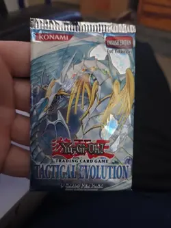 Yugioh "Tactical Evolution" 9-Card 1st Edition Sealed Booster Pack X1 - Image 1