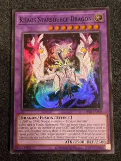 Khaos Starsource Dragon Super Rare OP28-EN008 Yugioh Pack Fresh - Image 2