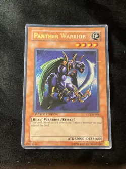 Yugioh Panther Warrior CT2-EN006 Secret Rare Limited Edition HP - Image 1