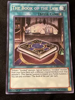 Yugioh The Book of the Law FUEN-EN036 Secret Rare 1st Ed NM - Image 1