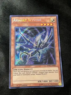 Yugioh - Assault Wyvern MVP1-ENS03 1st Edition Secret Rare NM - Image 1