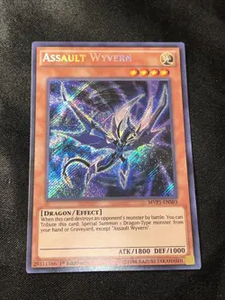Yugioh - Assault Wyvern MVP1-ENS03 1st Edition Secret Rare NM - Image 2