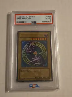 Yugioh! 2002 Dark Magician SDY-006 Ultra Rare PSA 6 - Image 1