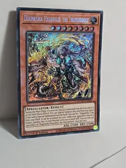 Yugioh Dogmatika Fleurdelis, the Thunderbolt DOOD-EN026 Secret Rare Near Mint - Image 4