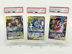 PSA 10 Pokemon Card Game Japanese Tag Team GX RR 3 Card Set Bulk Holo - Image 1