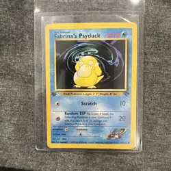Pokemon Sabrina's Psyduck 1st Edition Gym Challenge #99/132 Regular Card - Image 1
