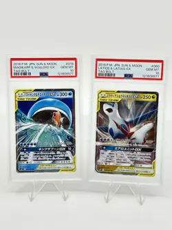 PSA 10 Pokemon Card Game Japanese Tag Team GX RR 2 Card Set Bulk Holo - Image 1