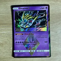 Giratina Prism Star 58/156 Pokemon Ultra Prism Rare SM SM05 NM Card English TCG - Image 1