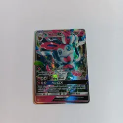 Sylveon GX POKEMON Card, 92/145 sm Guardians Rising, Holo, stage 1, HP 200 - Image 2