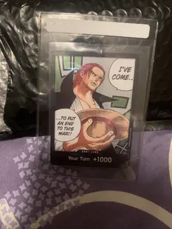 One Piece Card Game Paramount War Your Turn +1000 DON Shanks Parallel OP02 - ENG - Image 1