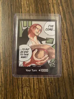 One Piece Card Game Paramount War DON Alt Art Shanks OP02 English - Image 1