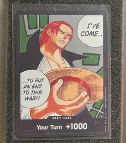 Shanks DON Your Turn Paramount War English One Piece Card OP02 (NM) - Image 1