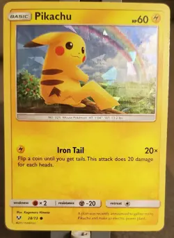 Pikachu 28/73 in the Deck Exclusives - Promo Pokemon Card - LP Cracked Ice - Image 1