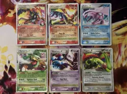 Lot Of 19 Mid Era Vintage Pokemon Cards Diamond Pearl Heart Gold Soul Silver - Image 1