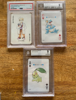 Pokemon Cards Professor Oak Nidoqueen Chikorita Silver Poker and Pocket Monster - Image 1
