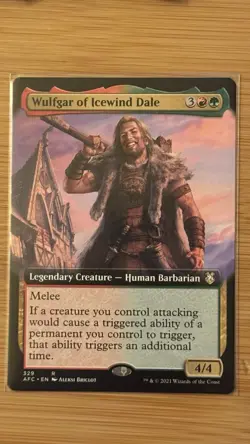 Wulfgar of Icewind Dale Extended Art #329 Commander: Forgotten Realms NM - Image 1
