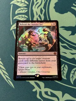 Behold The Sinister Six! 0051 Foil Marvel’s Spider-Man SPM MTG Magic Mythic - Image 1