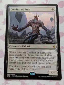MTG - Conduit of Ruin - 004 Eldrazi - Battle for Zendikar - Rare - NM - Image 1