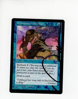 Whispers of the Muse Tempest NM- signed by Quinton Hoover MTG Magic #2 - Image 1