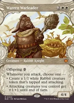 Warren Warleader - Extended Art Showcase BLB NM MTG - Image 1