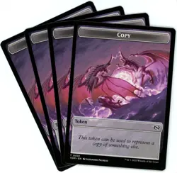 x4 Copy / Monk Double-Sided Token - 0001/0003 - Tarkir Dragonstorm - NM/M - Image 1