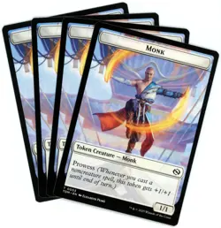 x4 Copy / Monk Double-Sided Token - 0001/0003 - Tarkir Dragonstorm - NM/M - Image 2