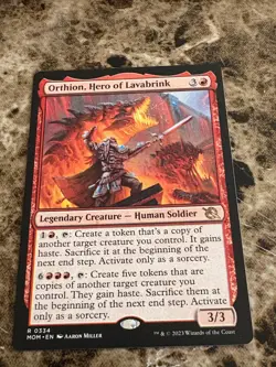 ORTHION, HERO OF LAVABRINK Magic MTG March of the Machine - Image 1