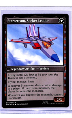 2022 MTG Magic The Gathering BOT Transformers #5 Starscream Power Hungry - Image 2